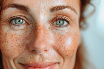 Fototapeta premium Radiant natural beauty: confident senior woman embracing diversity and joy, celebrating age positivity