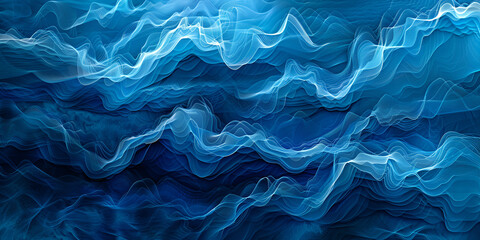 Underwater sea surface with ripples and waves 