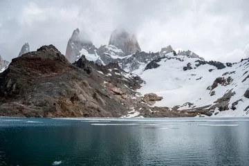 Photo sur Plexiglas Fitz Roy Vistas de la Laguna de los Tres, debajo del cerro Fitz Roy. Sendero de Trekking de El Chalten. Patagonia Argentina