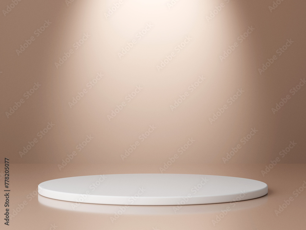 Poster set of cylinder pedestal podium display, empty room background. abstract modern rendering 3d shape f