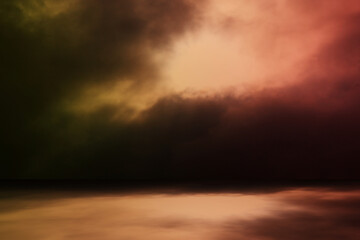 Dark sky background. Abstract scene. 3d rendering. 