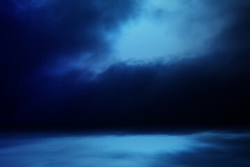 Fototapeta na wymiar Dark blue sky background. Abstract scene. 3d rendering. 