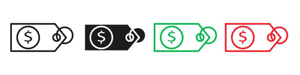 Retail Price Tag Icon for E-Commerce Sales and Promotional Discounts