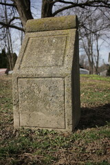 old grave in cemetery
