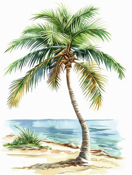 Palm Tree Clipart Swaying In The Breeze