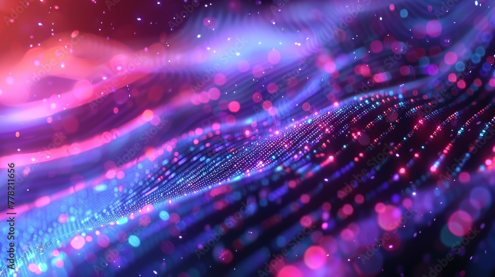 Poster a dynamic 3d illustration depicting the complex world of big data and cybersecurity