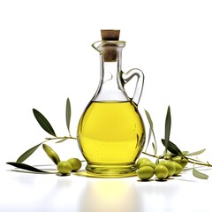 bottle of olive oil isolated photography with a transparent background