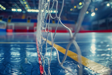 close up net on a stadium, gate, goal, competitions