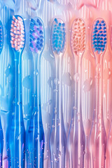 Toothbrush pattern for background