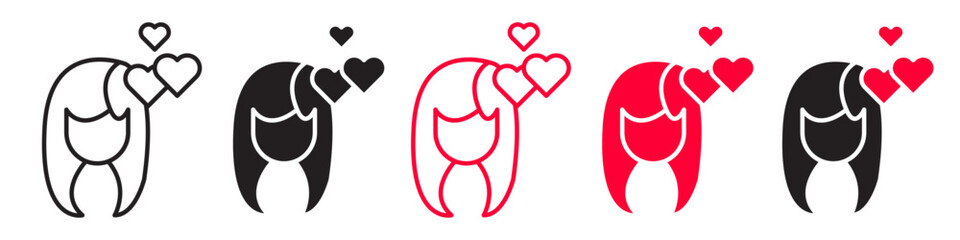 Icon for Women's Love and Care Celebrating Self-Love on Women's Day