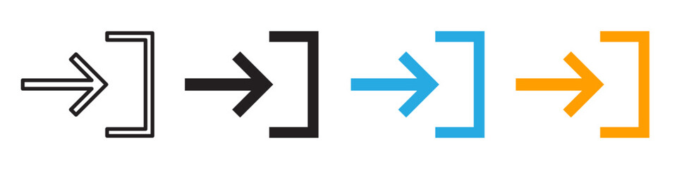 Directional Right Arrow Icon Indicating Next Step or Progress