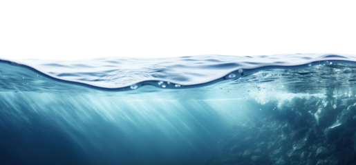 Sea water surface cut out