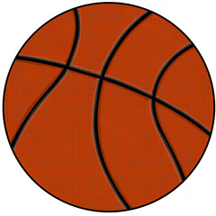Obraz premium basketball sport equipment pattern character element