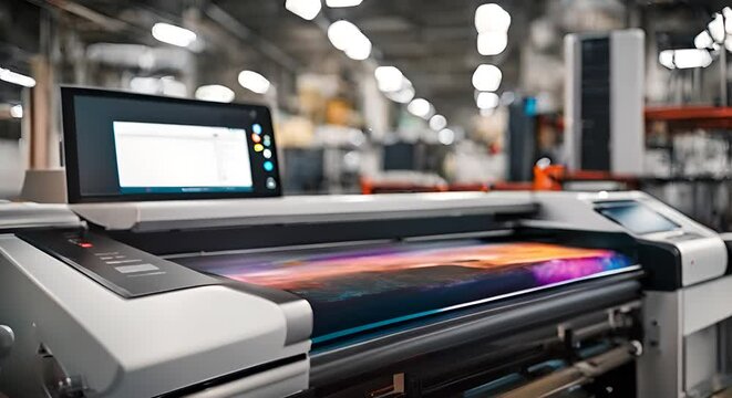 Printer in a factory.