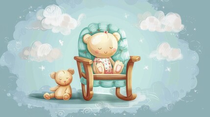 Soft and Huggable Friend A Baby s First Doll in a Cozy Rocking Chair