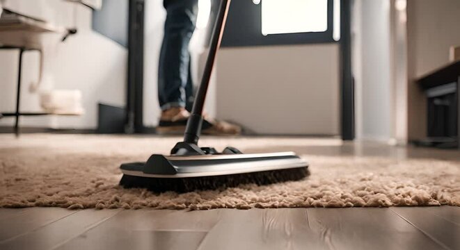 Mop in a house. Home clean.