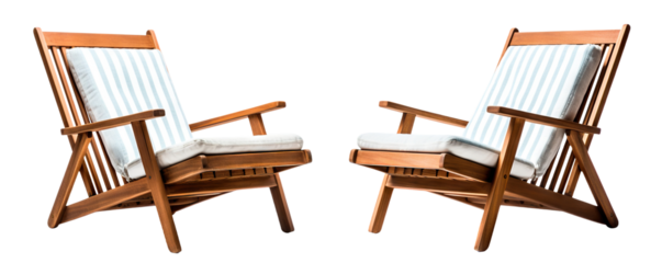 Outdoor lounge chairs cut out