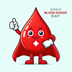 World Blood Donor Day, A poster for | World Blood Donor Day poster, June 14. Blood Donor Day, banner, poster, card. social media post, World Blood Donor Day post vector, hands, donate, blood, red drop