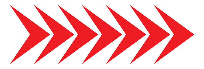 Dynamic moving arrow symbol. isolated on white background. Vector illustration - obrazy, fototapety, plakaty