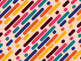 Retro abstract background vector, vintage geometric lines design, simple colorful lines classic grunge wallpaper.
