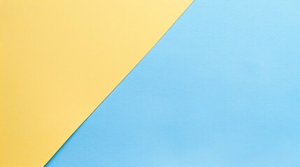 Generative AI : blue and yellow pastel paper color for background
