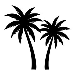 palm trees silhouette