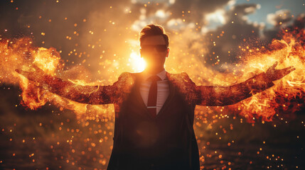 Fototapeta premium man in confidence pose