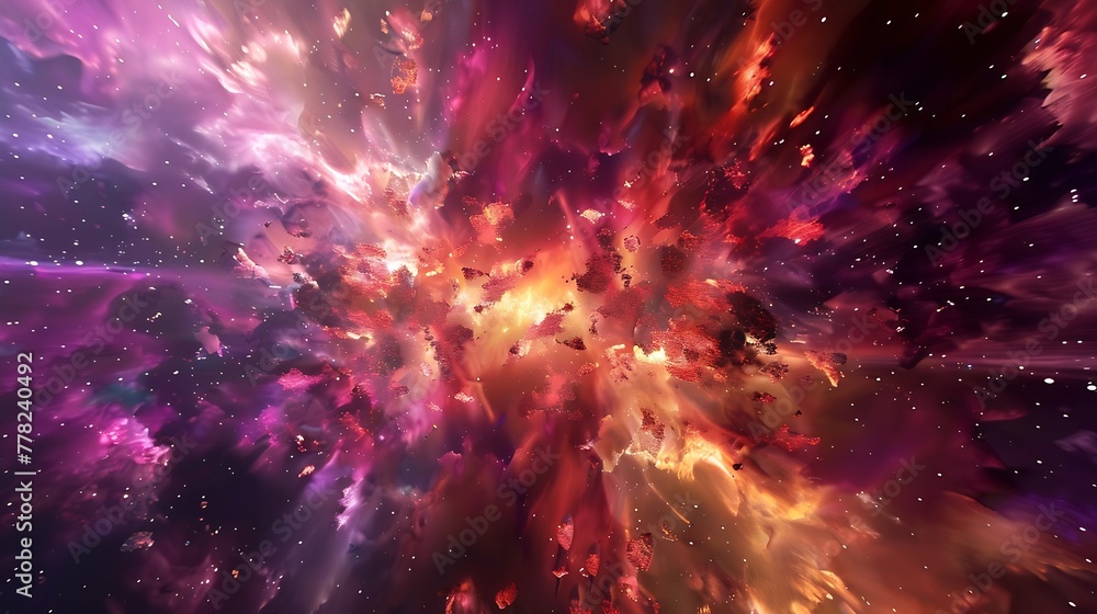 Poster generative ai : a mesmerizing 3d abstract multicolor visualization
