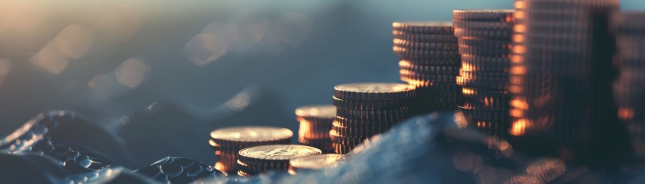 Impact of inflation on savings and investments, visualizing the eroding effect of inflation on purchasing power over time hyper realistic
