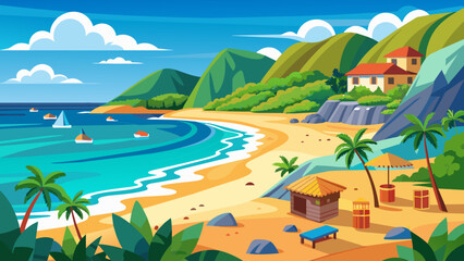 Natural scenery  island