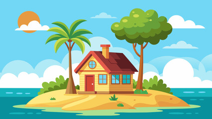 Natural scenery  island