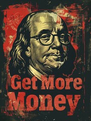 Retro Ben Franklin Wealth Poster