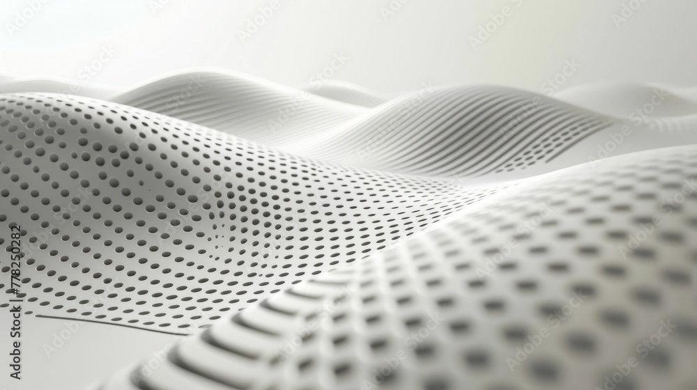 Aufkleber minimalist waveform patterns on neutral background