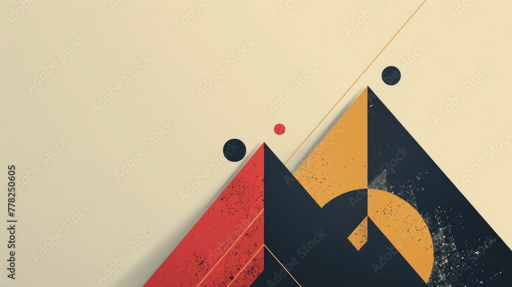 Poster simplistic art with minimal elements for maximum visual impact