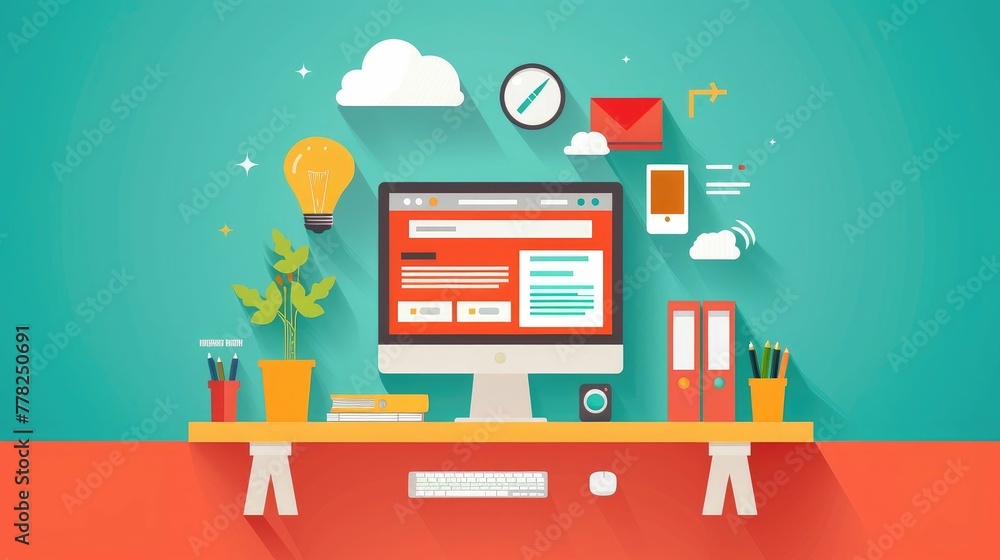 Poster optimizing user experience with seamless and unobtrusive pop ups in web design for enhanced producti