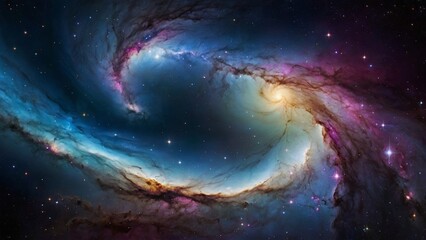 Planets, stars and galaxies in outer space show the beauty of space exploration.