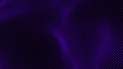Abstract dynamic purple dots with black background connection network.Motion modern animation background Black and white modern abstract animated simple minimal pattern background 4k.