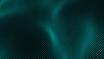 Abstract dynamic  dots with black background connection network.Motion modern animation background Black and white modern abstract animated simple minimal pattern background 4k.