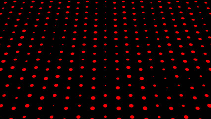 Abstract technology wave of particles .red color Big data and connection, networking motion dots and lines .Rounded Border loop Checkered Halftone Pattern  round Particles Subtle Texture  Art Design.