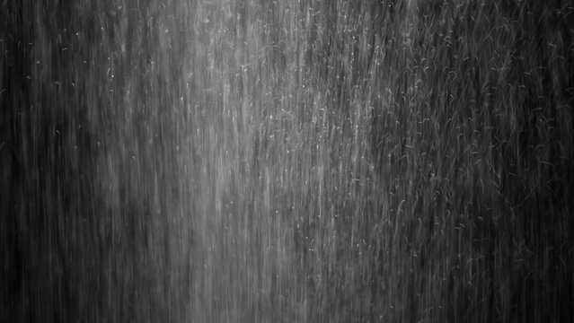 rain drop video on black background