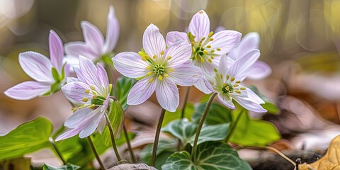 Delicate spring colors in the background