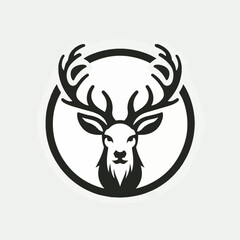 Deer vector logo image with the beauty of its horns
