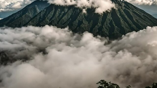 the beauty of Mount Merapi