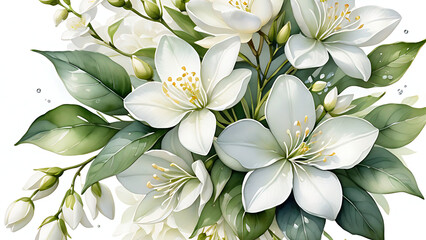 Eternal Spring Pristine White Jasmine Flowers