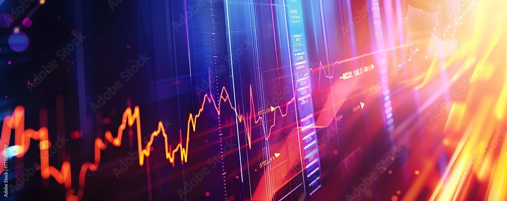 Aufkleber create captivating backdrop for investment presentation, grabs attention effectively