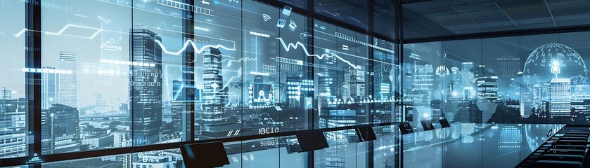 Fototapeta premium Highlighting tech's seamless role in business