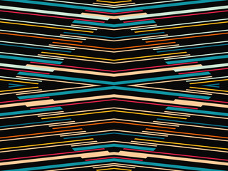 Abstract background vector, vintage geometric lines design, simple colorful lines classic grunge wallpaper.