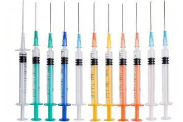 Strategic Healthcare Solutions: The Role of Needles and Syringes in Modern Medical Practices for Effective Disease Prevention and Vaccine Delivery - obrazy, fototapety, plakaty
