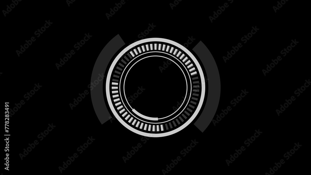 Aufkleber abstract circle loading bar illustration background. loading sign and downloading icon.