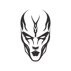 Illustration of Ethnic Mask in Vector Art